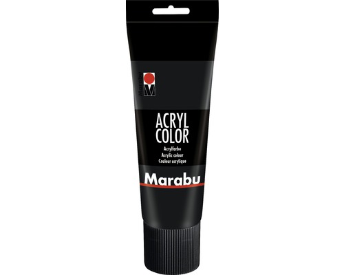 Marabu Acrylfarbe Acryl Color schwarz 073 225 ml