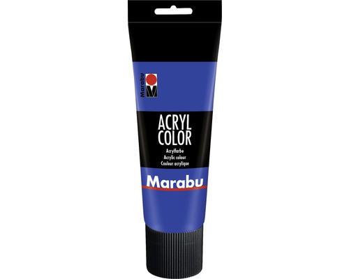 Marabu Acrylfarbe Acryl Color ultramarinblau dunkel 055 225 ml Tube Acrylfarbe der Marke Marabu