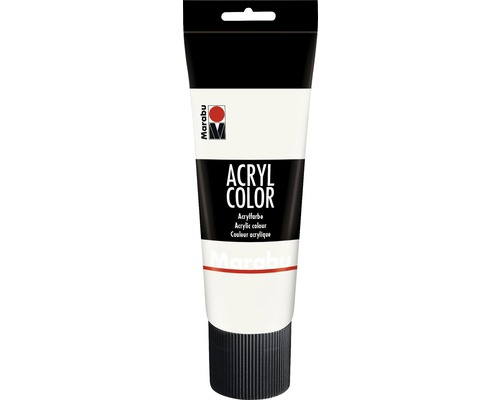 Marabu Acrylfarbe Acryl Color weiß 070 225 ml