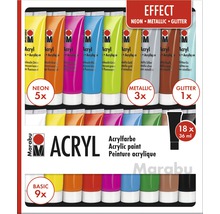 Marabu Acrylfarben Set EFFECTS, 18 x 36ml-thumb-0