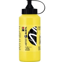 Marabu Künstler Acrylfarbe Primärgelb in einer 500 ml Flasche