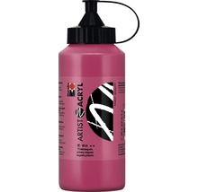 Flasche mit magentafarbenem Marabu Künstler Acryl Farbe