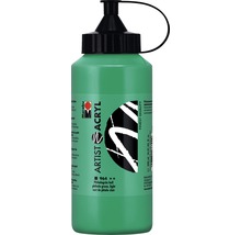 Flasche Marabu Künstler Acrylfarbe Phthalogrün hell mit 500ml Inhalt