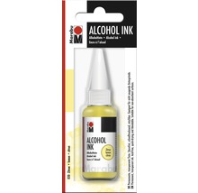 Marabu Alcohol Ink Zitron, permanente, transparente Tinte für nicht saugende Untergründe
