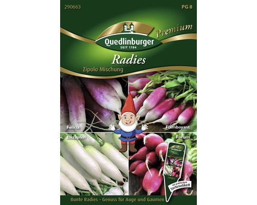 Radies 'Zipolo Mischung' Quedlinburger Gemüsesamen