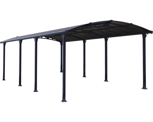 Freistehendes Carport mit Stahlpfosten und Dach