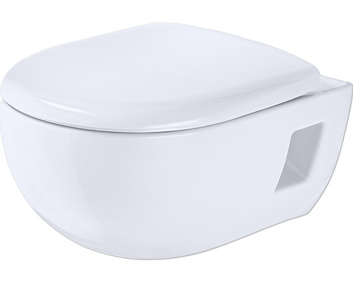 GEBERIT spülrandloses Wand-WC-Set Renova Premium weiß mit WC-Sitz-0