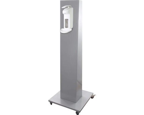 Hygienestation Desinfektionsständer Kompakt 140 cm inkl. 1 l Desinfektionsspender Desinfektionsmittelspender mit Ständer zur Handdesinfektion