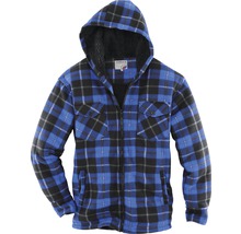 Holzfällerjacke mit Kapuze und Reißverschluss