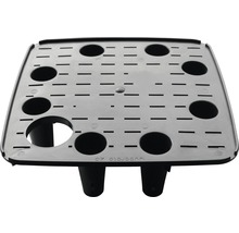 Blumentopfeinsatz Selbstbewässerungssystem Lafiora Quadrato Kunststoff 22 x 22 x 55 cm schwarz