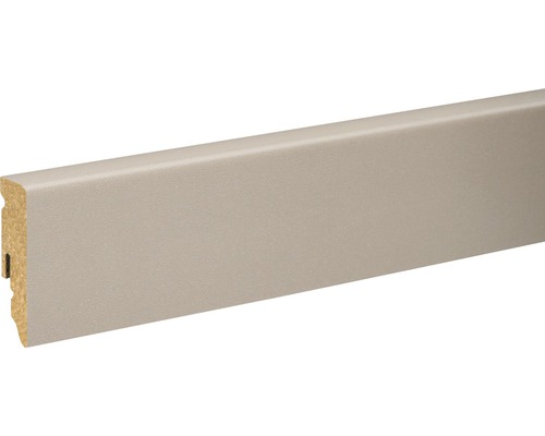Sockelleiste graubeige foliert FU062L 15 x 58 x 2400 mm Sockelleiste aus Holz