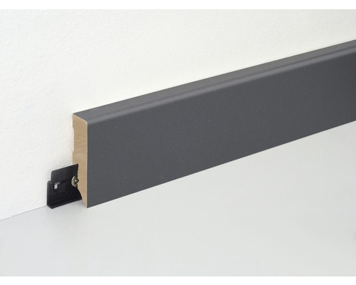 Sockelleiste Schwarz foliert 56 mm x 10 mm Länge 2400 mm kaufen bei OBI