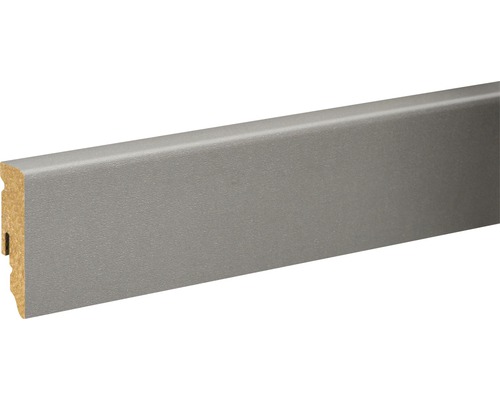Sockelleiste dunkelgrau foliert FU062L 15 x 58 x 2400 mm Graue Fußleiste