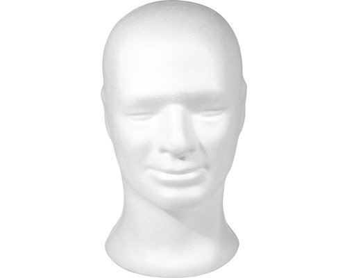 Styropor-Kopf, männlich, 30,5 cm