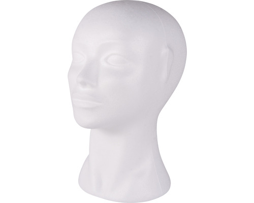 Styroporkopf zur Präsentation von Hüten und Perücken
