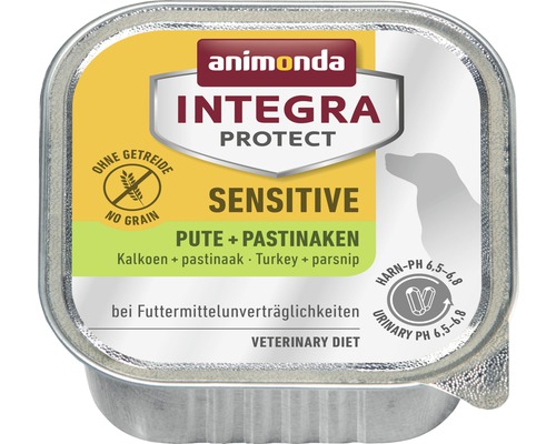 Hundefutter nass animonda Integra Protect Sensitive 150 g Pute + Pastinake, bei Futtermittelunverträglichkeit