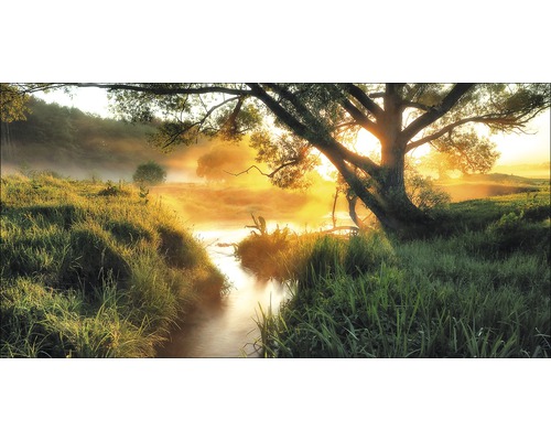 Giclée Leinwandbild Misty Landscape II 90x180 cm