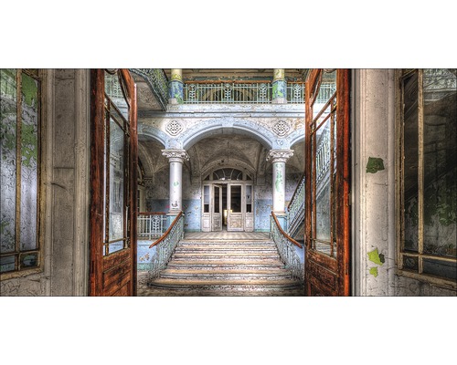 Giclée Leinwandbild Mystic House III 100x200 cm