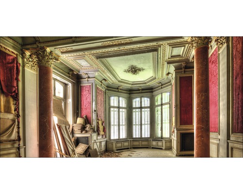 Giclée Leinwandbild Lost red room 60x120 cm