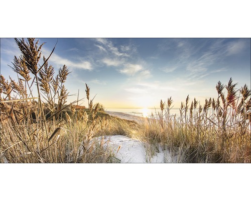 Giclée Leinwandbild Wilder Strand III 90x180 cm