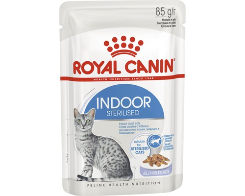 Royal Canin Indoor Sterilised Katzenfutter im 85-Gramm-Beutel für Hauskatzen