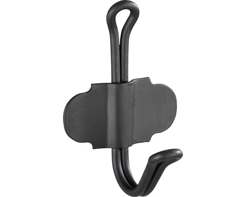 Wandhaken aus Metall mit zwei Haken