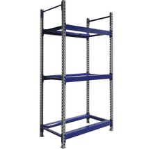 Reifenregal Industrial 196 x 100 x 60 cm 3 Böden Tragkraft 1280 kg blau/grau