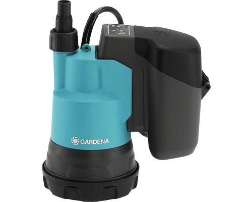 Akku Klarwasser-Tauchpumpen GARDENA P4A 2000/2 18V ohne Akku ud Ladegerät Gardena Schmutzwasserpumpe mit Stromkabel und Anschlussstück