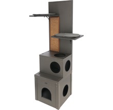 Katzenspielhaus Eco Alex 42 x 42 x 152,5 cm grau