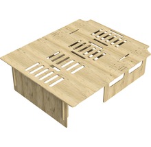 Holzplatte mit Schlitzen für Möbelbau