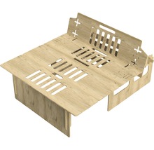 Holzkonstruktion mit Schlitzen für ein DIY Projekt