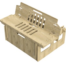 Holzschreibtischaufsatz mit Schlitzen für Belüftung