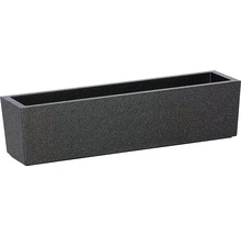 Pflanzgefäß 78 x 19,7 x 19.5 cm Kunststoff schwarz