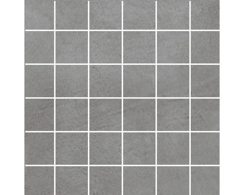 Feinsteinzeug Mosaik Cementine grau 30 x 30 x 0,9 cm matt R10B