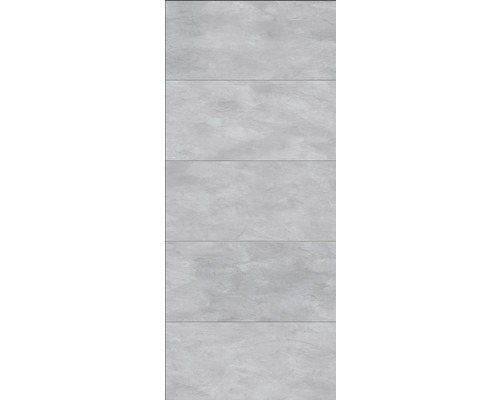 Duschrückwand BREUER Dekor große Fliese grau 100 x 210 cm Graue Wandfliese mit Steinoptik