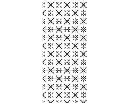 Muster von Bodenfliesen mit geometrischen Motiven