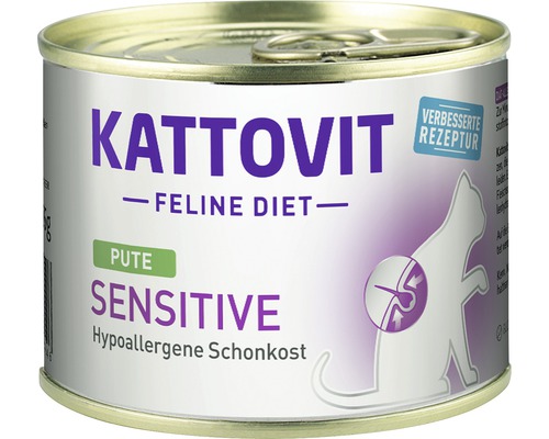 Katzenfutter nass Kattovit Sensitive Pute 185 g