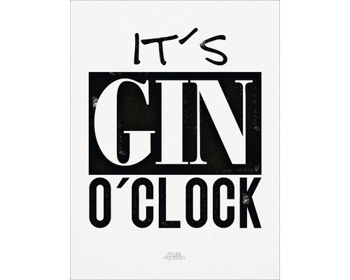 Decopanel Gin O'Clock 30x40 cm