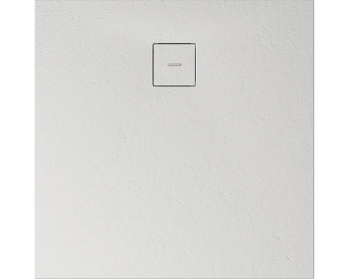 Duschwanne Mineralguss BREUER Modern Line Steinoptik weiß 90 x 90 cm Quadratische Duschwanne mit Ablaufgarnitur