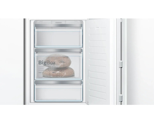 Gefrierschrank Bosch GIV21AFE0 BxHxT 55.8 x 87.4 x 54.5 cm Gefrierteil 97 l Offener Gefrierschrank mit drei Schubladen, davon eine mit Brot gefüllt