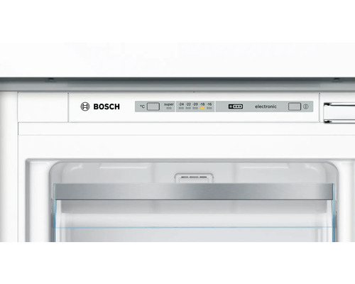 Bosch Logo und Anzeige eines Kühlschranks