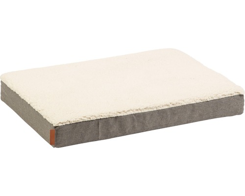 Liegekissen Beeztees Memory Foam Zira 75 x 50 x 9 cm beige Rechteckiges Hundebett mit weicher Oberfläche und grauem Rand