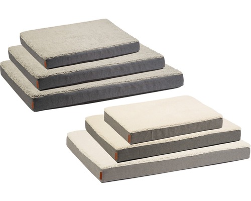 Verschieden große Hundebetten aus Textil