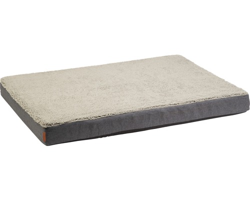 Liegekissen Beeztees Memory Foam Zira 120 x 80 x 10 cm grau Hundebett mit flauschiger Oberfläche und erhöhten Rändern für Komfort