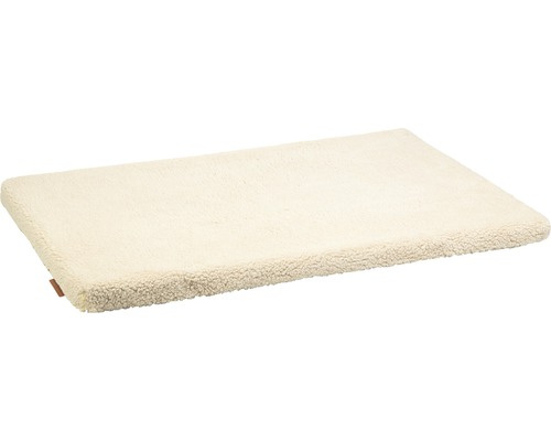 Liegekissen beeztees Memory Foam Ito 109 x 69 x 5 cm beige Rechteckige Hundebettauflage aus Teddyplüsch