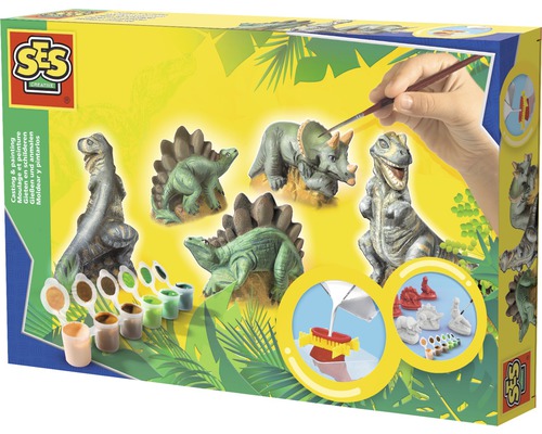 SES Creative Dinosaurier Gießen und Bemalen Set