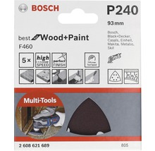 Schleifblatt F460 Best for Wood and Paint, 5er-Pack 93 mm, K240