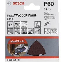 Schleifblatt F460 Best for Wood and Paint, 5er-Pack 93 mm, K60