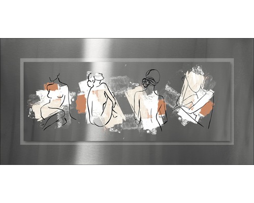 Dekoratives Wandbild mit Frauendarstellungen