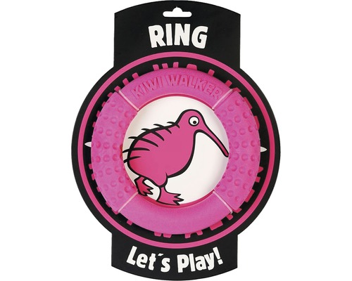 Hundespielzeug Kiwi Play Ring Maxi pink 17,5 x 2,5 cm